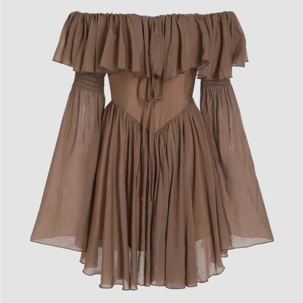 Bundle 3 for $20 - Cider Brown Off-Shoulder Jumpsuit